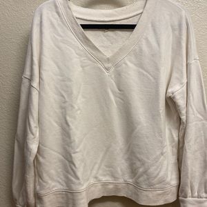 Madewell V Neck Sweatshirt